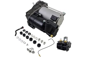 Bisenya Suspension pneumatique Compresseur avec valve 37206789938 37206799419 Remplacement pour X5 E70 X6 2007-2013 E71 E72 2008-2014