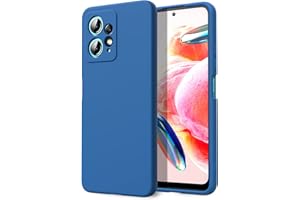 Byvuwiay Funda para Xiaomi Redmi Note 12 4G, Silicona Líquida Silicona Ultra Protectora Antichoque Case para Xiaomi Redmi Note 12 4G - Azul