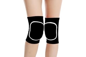 Baiyouli Ochraniacze na kolana do pracy, pogrubiona gąbka, ochraniacze na kolana do siatkówki, jogi, do tańca, odpowiednie do ochrony kolan dla mężczyzn, kobiet, dzieci, 2 szt