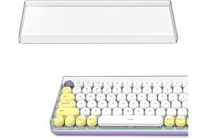 Geekria Osłona przeciwpyłowa do klawiatury, kompatybilna z Logitech MX Mechanical Mini/POP Keychron K2 HE/K2 75%, LOFREE Flow84, pokrowiec na klawiaturę 75% kompaktową 84-klawiszową (przezroczysty