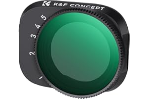 K&F Concept Filtro ND2-32 Variabile Drone Grigio Neutro 1-5F-Stops 28 Rivestimenti Nano-x Impermeabile AntiGraffi Compatibile con DJI Mini 3 Pro Mini 3