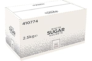SARAS FLAVOURS OF ASIA Ttate & Llyle White Sugar Sachets – 1000 × 2.5 g Single‑Serve Sachets (Total 2.5 kg) | Pure Cane Granulated Sugar – Vegan, Halal, Kosher, Just-Sweet