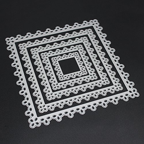Amazingdeal365 5 PCS Briefmarken Schneiden stirbt Schablonen Papier Kart Tagebuch Scrapbooking - 8