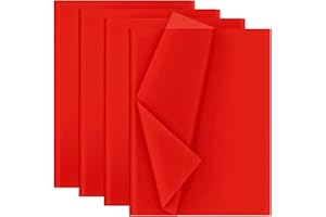 Artmaxx Tissue Paper Red 50x70cm, 30 Sheets, Quality Tissue Paper for Crafting, Gift Wrapping, DIY Projects, Ideal for Party Decorations, Art and Paper Crafts