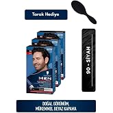 Schwarzkopf Men Perfect 90 Siyah Erkek Sa&ccedil; Boyası 3&rsquo;L&uuml; Set + Tarak Hediyeli