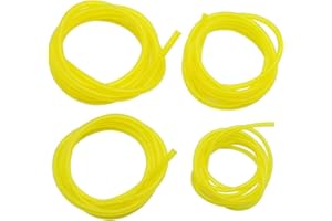 DXLing Benzinschlauch Kit 4 Stück Kraftstoffschlauch für Kettensäge Gewöhnlicher 2-Takt Kleinmotor 1,5 Meter Ölschlauch Dieselschlauch Kraftstoffleitung Schläuche Ersatz Maschinen Zubehör