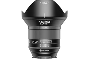 Irix ® Ultraweitwinkelobjektiv Blackstone 15mm f2,4 für Canon EF (95mm Filtergewinde, für Vollformat, leuchtende Beschriftung, optimierter Fokusring)