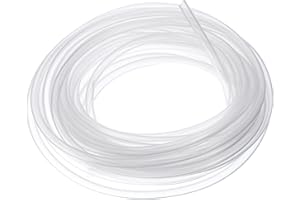 sourcing map Silicone Tubing, 2.5mm ID x 4mm OD - 16.4Ft Long Flexible Pure Silicone Hoses, High Temp Clear Hose Tube for Home Brewing, Aquaponics, Air Hose, Irrigation