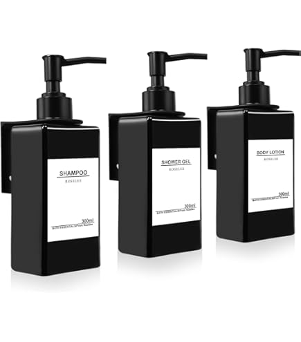 JASSFERRY Portaspazzolino Da Parete In Vetro Smerigliato Nero - Organizer Bagno Con Bicchiere Rimovibile