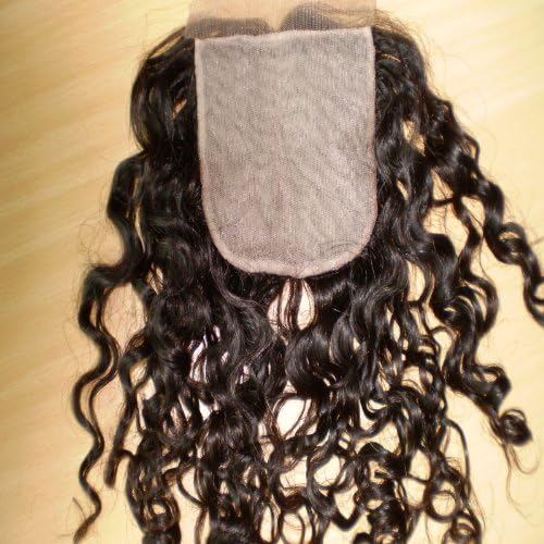 Virgin Brazilian Remy Hair Silk Top Lace Closures Cruly (4"x4") Grade AAA