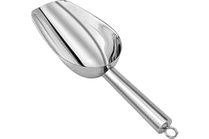 SANROLAX Eisschaufel, Edelstahl Schaufel Mehlschaufel Eisportionierer Abfüllschaufel, Edelstahlschaufel Essen Scoop für Küche Bar Party Hochzeit Buffet