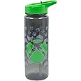 Hox Xbox Reusable BPA free Kids Water Bottle with built in Carry Loop, Straw and Screw Lid - 600ml