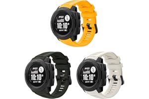 TOPSIC Garmin Instinct Pasek, Miękki Silikonowy Pasek Zastępczy Kompatybilny z Garmin Instinct, Regulowany Pasek