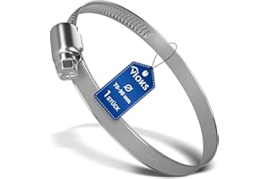 VIOKS Schlauchschelle 70-90 mm Ø Schelle aus dem Edelstahl für Abluftschlauch 80mm / Schlauchschellen Edelstahl/Schlauchbinder Edelstаhl/Schelle für Schlauch 80mm / Edelstаhl Schеlle