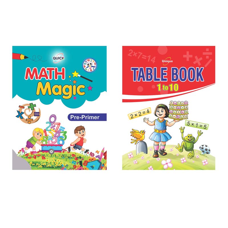 Buy QUICK BOOK INTERNATIONAL Maths Pre Primer Book and 1 to 10 Table