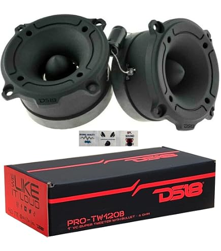 Tweeter Master Audio BST07/4 – 150W RMS, 4 Ohm, 104 DB, Quadrato 8x8 Cm, Per Auto E Impianti SPL