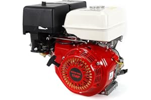 Fetcoi Moteur à essence 4 temps 15 CV avec démarrage par câble - Moteur à essence HV 420 cc refroidi par air 9000 W 3600 tr/min