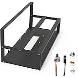 8 GPU mining rig frame, steel open air miner mining frame rig case, 605*240*268mm mining rig frame, support 5pc 12cm computer