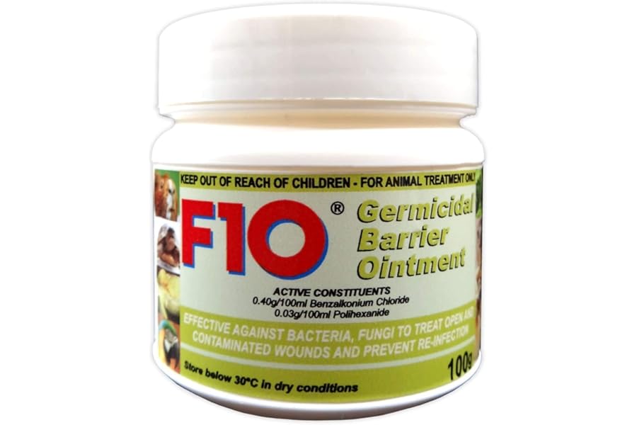 F10 Germicidal Barrier Ointment x 100g. Use on Small Animal, Reptile, Caged Bird, Rodent