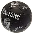 Club Licensed Arsenal Signature Ball - Black/Silver (Size 5), One Size