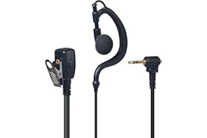 YNIBST Pinganillo para Walkie Talkie, Auricular en Forma de G con Micrófono PTT, Compatible con Motorola Talkabout TLKR T62 T82 T82 Extreme T92 H2O