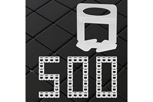 Deuvuo Sistema de nivelación de azulejos de 1 mm, 500 piezas de 1 mm espaciadores de azulejos de 1 mm para instalación profesional de azulejos de cerámica y piedra, no más azulejos irregulares