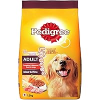 Pedigree Adult Dry Dog Food- Meat & Rice, 1.2kg Pack