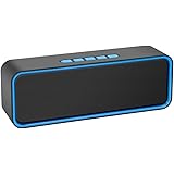 Kolaura Altoparlante Wireless Portatile, Altoparlante Bluetooth 5.0 con Bassi HiFi Stereo 3D, Batteria da 1500 mAh, Tempo di 