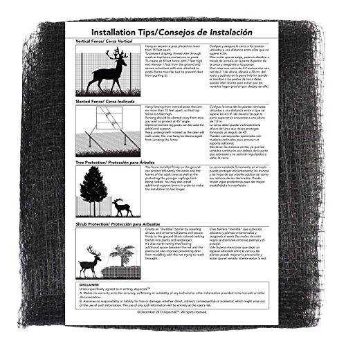 ORIGINAL Aspectek Gartenzaun, Wildzaun, Weidezaun, Forstzaun, Drahtzaun, STARK GEGEN Hirsche, Rehe, Wildschweine, Dachse, Hasen & mehr Wildtiere & Schadtiere TOP QUALITÄT (30x2m) - 3