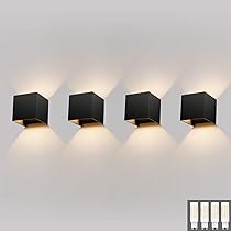 Moderne wandlamp zwart, Gregor, 10W, 3000K LED, met schakelaar