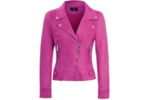 SS7 Womens Faux Suede Biker Jacket