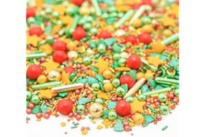 ‎SUPER STREUSEL Super Streusel Knusperknäuschen | Zuckerstreusel für Kuchen Kekse Torte uvm. | Alle Zutaten aus der EU | Streuselmix aus Hamburg bekannt aus TV & Print | Ohne AZO-Farbstoffe (90g)