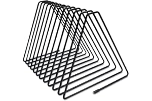 FATIYA 11 kratowy regulowany trójkątny uchwyt na dokumenty stojak na książki, pionowy stojak na magazynki na biurko, metalowy teczka na gazety, organizer na biurko, do sortowania plików drutów, do notatników z płyty winylowej (czarny)