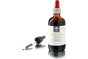 Lugol-lösning <5 % i farmaceutisk kvalitet (ph. EUR.) Tillverkad i Tyskland – jodlösning enligt originalrecept på apoteksflaska. Pipett medföljer