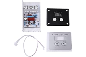 WIFEHELPER Regolatore di tensione digitale, regolatore di tensione, alta potenza, regolatore di velocità, motore elettrico, termostato CA 220 V 80 A
