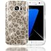 Produktbild Samsung Galaxy S7 Hülle Handyhülle von NICA, Glitzer Leopard Slim Silikon-Case Back-Cover Schutzhülle, Glitter Leo Sparkle Handy-Tasche, Dünnes Bling Strass Phone Etui für Samsung S7 - Silber Grau