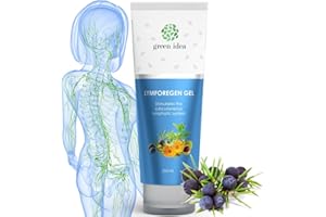 Green idea - Żel Lymforegen – drenaż limfatyczny i odwadniający – stymuluje układ limfatyczny 15 ziołami i olejkami eterycznymi – maść drenażowa – aktywna formuła ziołowa 200 ml