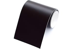 1PEAK 1 Rolle Bordüre selbstklebend, 4cm breit & 5m lang, für die Wand in Wohnzimmer & Schlafzimmer (schwarz)