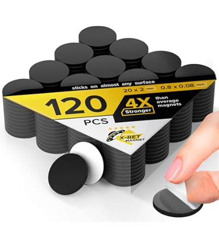 Calamite Adesive Rotonde GAUDER - 100 Pezzi Forti Per Lavagne E Frigoriferi - Foto 8