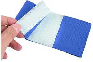 VGEBY1 Soccer Armband, 5 Colors Outdoor Team Sports Groups Captain Armband Adjustable Player Bands (Blue)