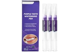 ETRSAIRL Purple Teeth Whitening Pen, Zahnaufhellung Stift, Schmerzfreies Schnelles Bleaching Zähne Aufhellen, Zahnweiss Stift mit Minze Geschmack, Weiße Zähne zu Hause