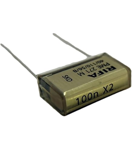 thumbnail interactive-video image 1 of 20x ISKRA MKP Capacitors – 0.1uF, 100nF, 300VAC, X2, KNB1530 – New Lead-Free 1 of 3