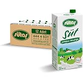 s&uuml;tas Yağlı S&uuml;t 1 L (12 adet)