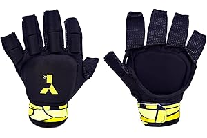 Y1 Hockey, MK Gloves, Field Hockey Glove, Reinforced Plastic Glove, Open Palm Design, Full Hand Protection, Kids Gloves, As Used by International Players