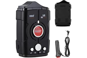 MOYIW 360° Radar Detector for Cars, Speed Camera Detectors, Car Radar Detector with 360° Real Time Voice Alerts, Quick Reaction, Enhanced Vehicle Safety