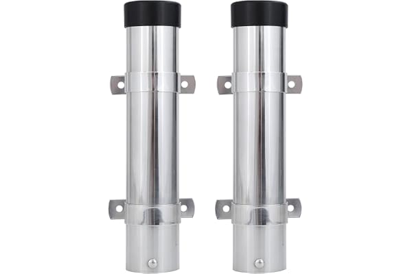 9Tong Acier Inoxydable Porte Canne à pêche Support de Canne à Montage Mural Supports de Support Canne Bateau Eau salée Eau doue