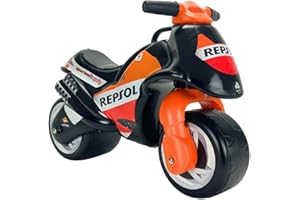 Correpasillos para Niños 1 Año 2 Años 3 Años Neox Repsol - Moto Correpasillos para Bebé - Moto Juguete de Equilibrio para Niño y Niña - Ruedas Anchas + Ligera + Ergonómica + Transporte Fácil - INJUSA