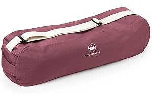 Lotuscrafts Bolsa Yoga para Esterilla PUNE - Justa y Ecológica - Funda Esterilla Yoga - Bolsa Esterilla Yoga - Bolsa para Esterilla De Yoga y Accesorios Yoga - Yoga Mat Bag