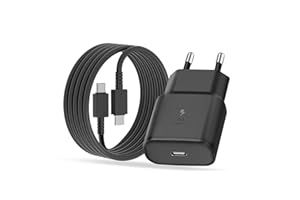 25W USB C Ladegerät Schnellladekabel Ladekabel für Samsung Galaxy S25 S24 S23 S22 S21 S20 fe S10 A56 A55 5g A54 A53 A52 A51 A35 A34 A33 A16 A15 A13, Schnellladegerät mit kabel 2M Netzteil Fast Charger