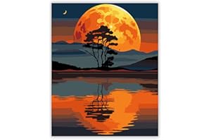 Pykaqil Pintar por Numeros Adultos, Cuadros para Pintar por Numeros, Paint by Numbers Adult con Pinceles y Pinturas 40 * 50 cm (Sin Marco)